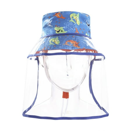 Gensiny Fisherman Hat with Shield for Boys and Girls Detachable Kids Hat